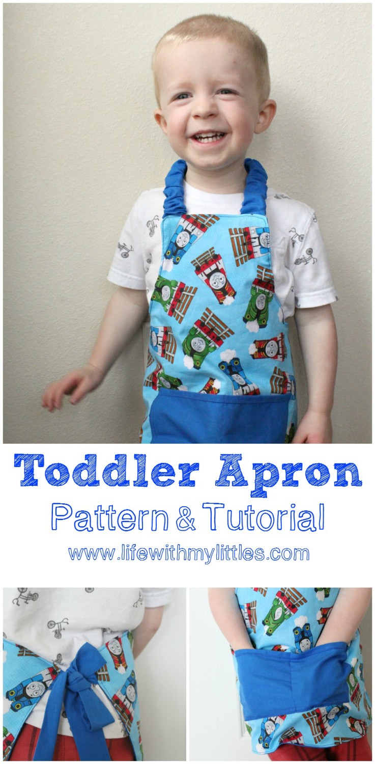 Easy Toddler Apron Pattern And Tutorial Life With My Littles   Toddler Apron 737x1500 