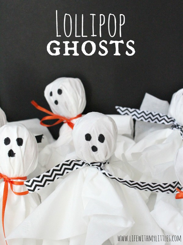 Lollipop Ghosts - The Cutest Halloween Party Treat