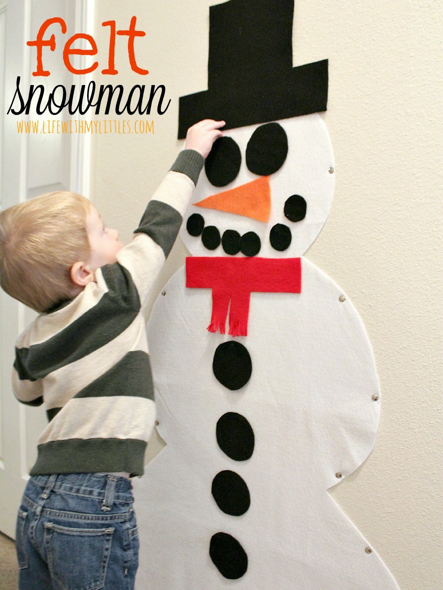 Felt Snowman - Life With My Littles
