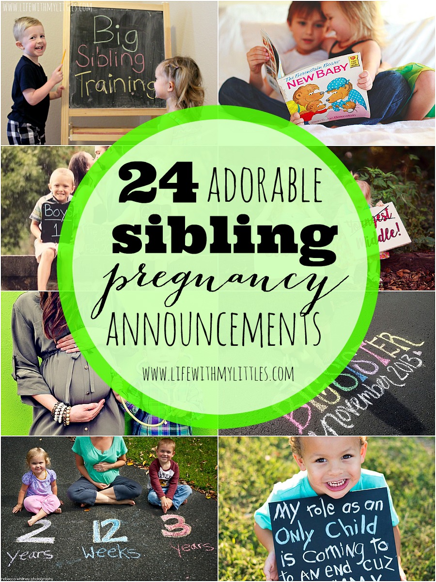 24 Adorable Sibling Pregnancy Announcements Life With My Littles