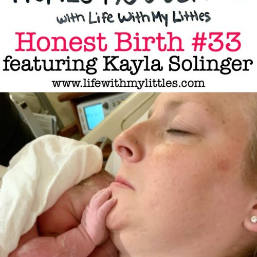 Mama Amanda Kayla Solinger shares the hospital birth story of her daughter on the Honest Birth birth story series! Kayla started having back labor at 38 weeks in the middle of a snow storm. While staying at a hotel near the hospital, Kayla went into the hospital, got an epidural, and was fully dilated after five hours. She pushed for two hours and with the help of forceps, her daughter was born!