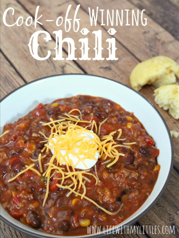 Easy Cook-Off Winning Chili in the Crock Pot - Life With My Littles