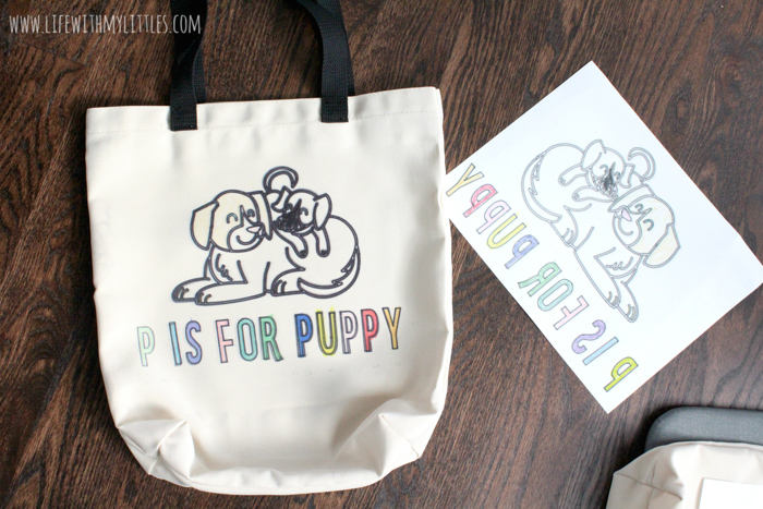 Cricut Gifts: Special Kid's Artwork on Tote Bag - Leap of Faith